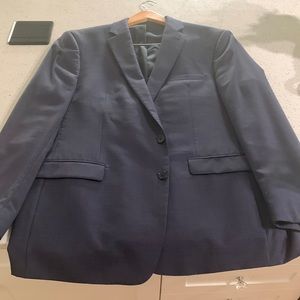 46R Calvin Klein Suit Coat Navy Blue